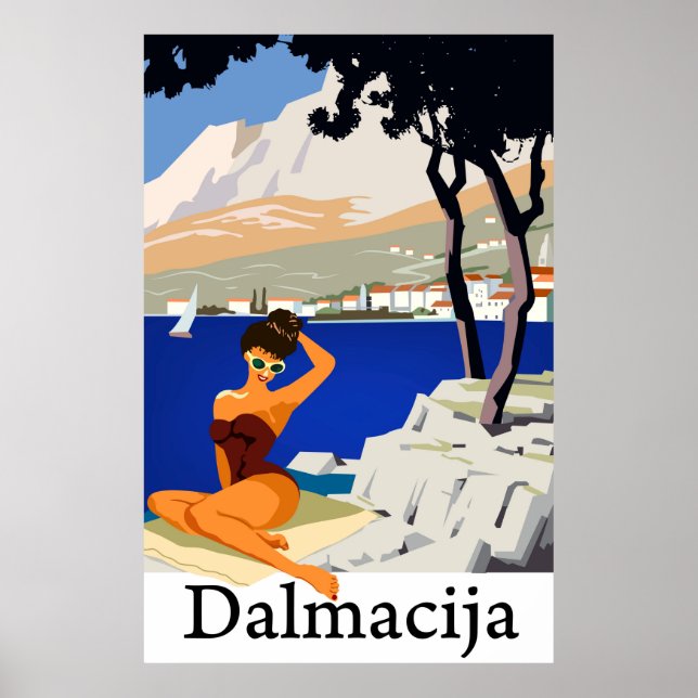 Affiche Dalmatie, Croatie (Devant)