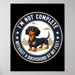 Affiche Dalmatien chien saucisse