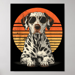 Affiche Dalmatiens fiers hommes femmes amateurs de chiens