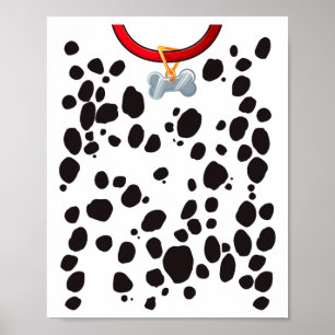 Affiche Dalmations de costume de chien Spots Chiot Imprime