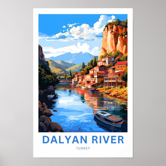 Affiche Dalyan River Turquie Imprimer (Devant)