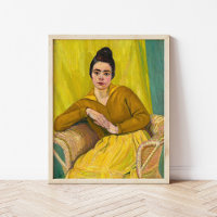 Dame assise en fauteuil en osier | Koloman Moser