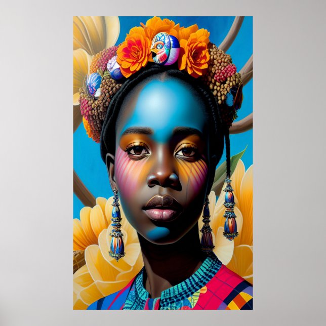 Affiche Dame aux coquillages (Devant)