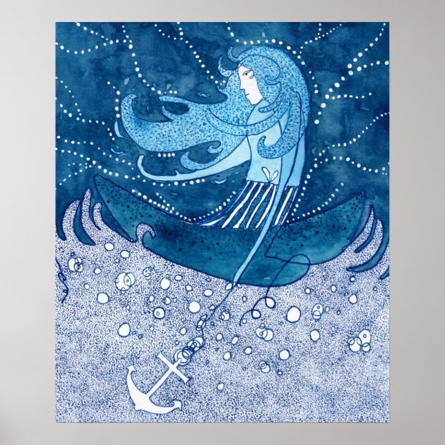 Affiche Dame bleue (Devant)