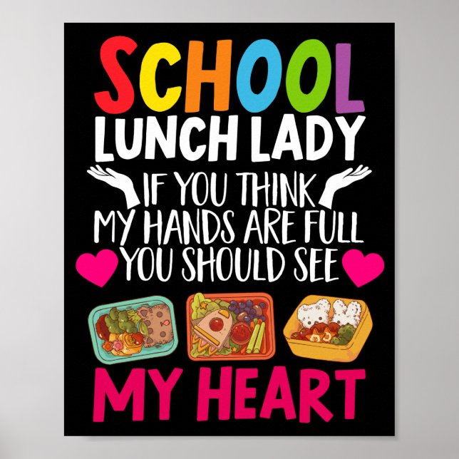 Affiche Dame Cantine Dame De Cantine Scolaire Si Vous Pens (Devant)