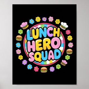 Affiche Dame de cantine prépa Retour au lycée Squad Héros