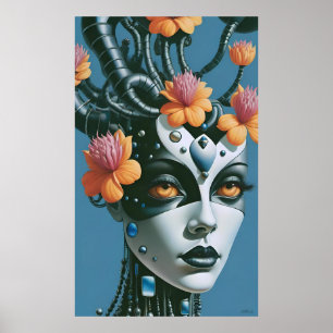 Affiche Dame de la Fleur d'Aîné