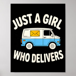 Affiche Dame de la Poste Design pour Femmes Filles Stal Ou