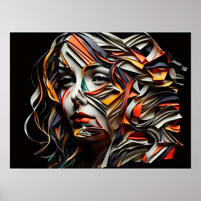 Affiche Dame de papier (Devant)