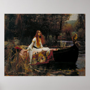 Affiche Dame de Shallot par John William Waterhouse