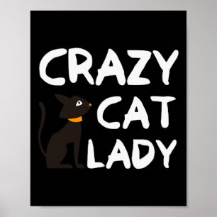 Affiche Dame du Crazy Cat