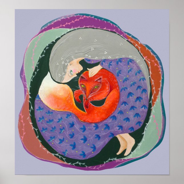 Affiche Dame et Renard. (Devant)