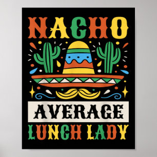 Affiche Dame moyenne à déjeuner Lady Cinco De Mayo Mexicai