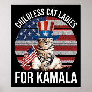 Affiche Dames De Chat Sans Enfant Pour Kamala