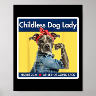 Affiche Dames de chien Kamala Harris Président 2024