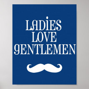 Affiche Dames Élégantes Chéries Aiment Messieurs Art de Pé