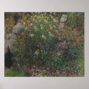Affiche Dames en Fleurs Monet 1875