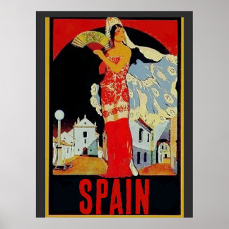 Affiche Dames espagnoles, Ajouter un texte