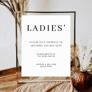 Affiche Dames minimalistes rafraîchissent la salle de bain