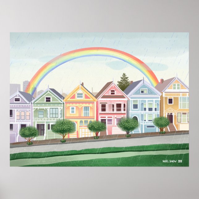 Affiche Dames peintes de San Francisco Pastel (Devant)
