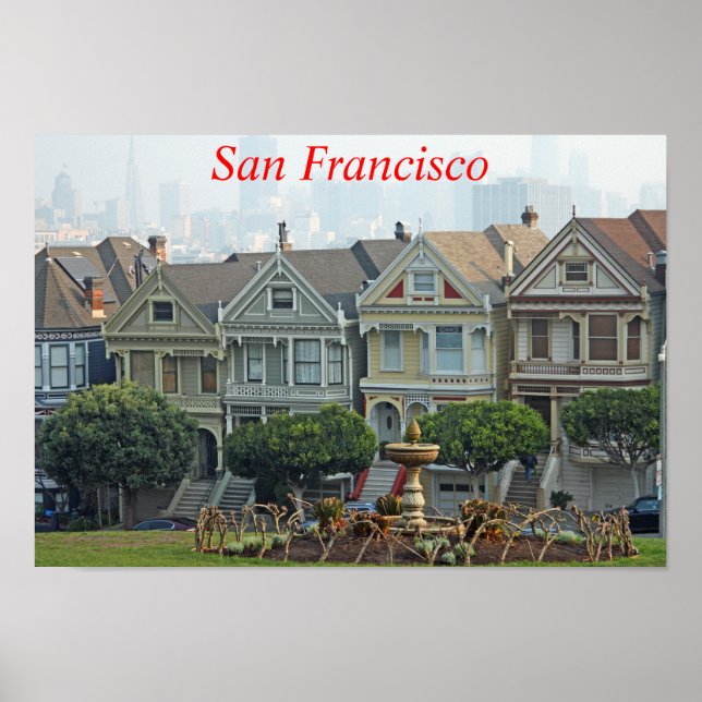 Affiche Dames peintes, San Francisco, Californie (Devant)
