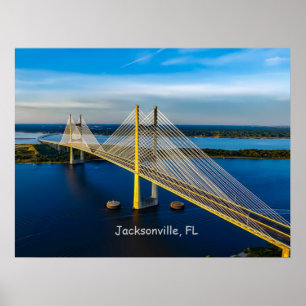 Affiche Dames Point Bridge, Jacksonville