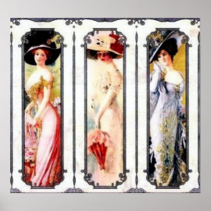 Affiche Dames victoriennes
