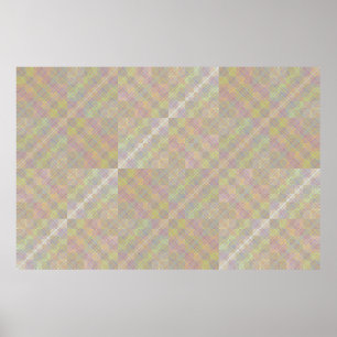 Affiche Damier de facteurs superposés