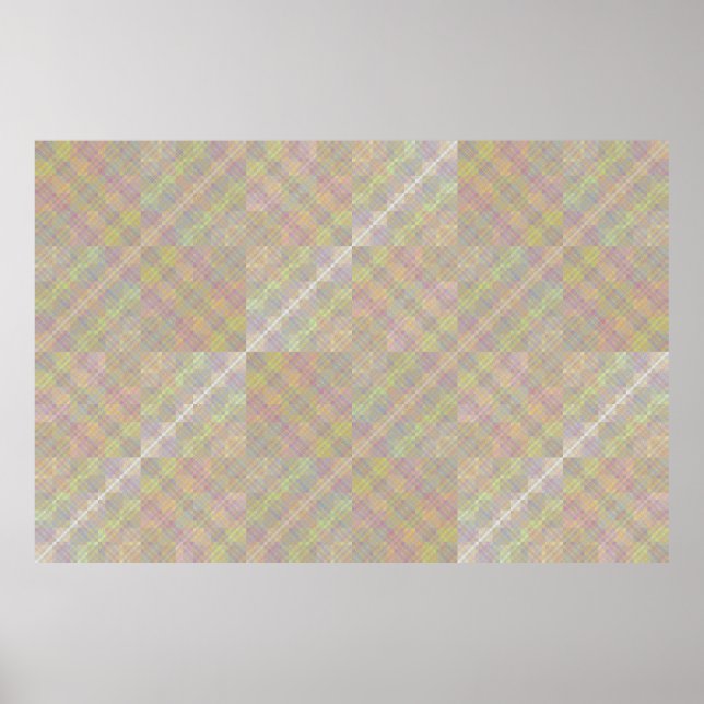 Affiche Damier de facteurs superposés (Devant)