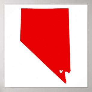Affiche d'amour de Las Vegas, Nevada
