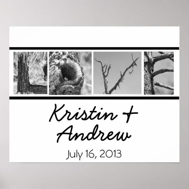Affiche d'amour personnalisée Cadeau de mariage (Devant)