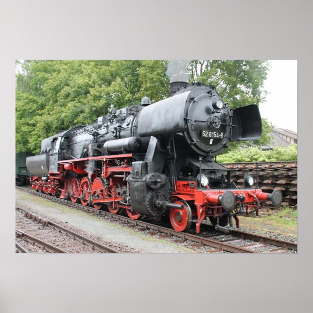 Affiche Dampflok 52 8154 (Devant)