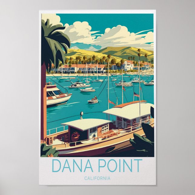 Affiche Dana Point California Travel (Devant)