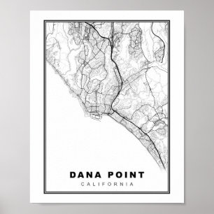 Affiche Dana point map