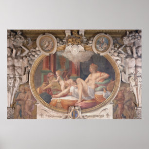 Affiche Danae recevant la douche d'or