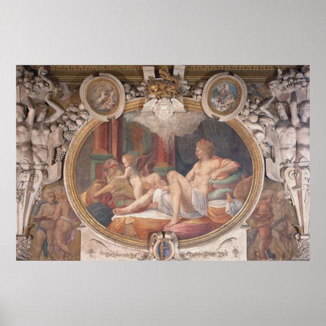 Affiche Danae recevant la douche d'or (Devant)