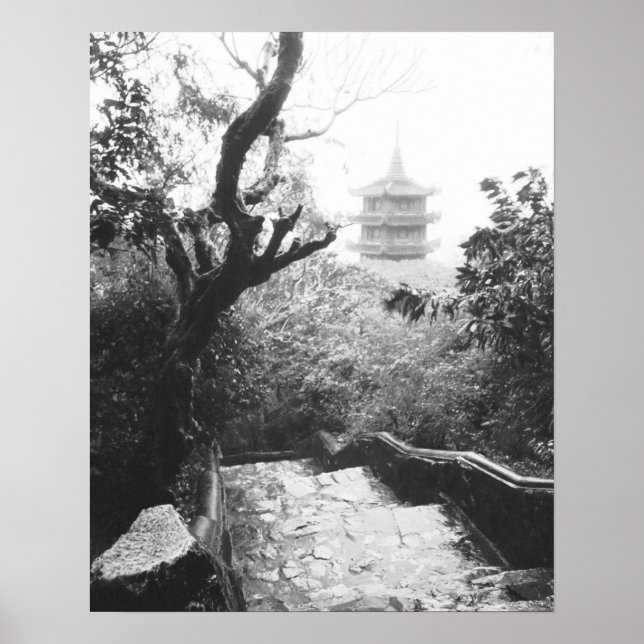 Affiche Danang Vietnam, vue du temple Marble Mountain (Devant)