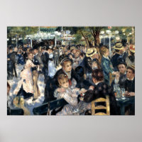 Dance at Le Moulin de la Galette by Pierre Renoir