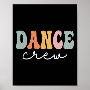 Affiche Dance Crew Retro Groovy Vintage Happy First Day