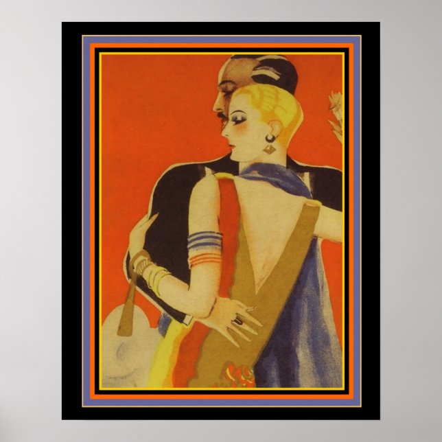 Affiche Dancing Couple Deco Imprimer 16 x 20 (Devant)