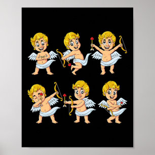Affiche Dancing Cupids Danser Défi Valentines Jours Garçon