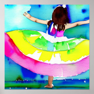 Affiche Dancing Girl concept Art