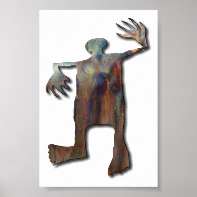 Affiche Dancing Man cuivre (Devant)