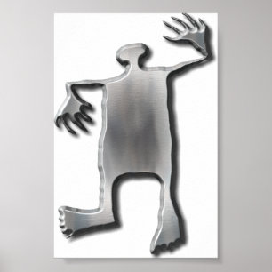 Affiche Dancing Man inox
