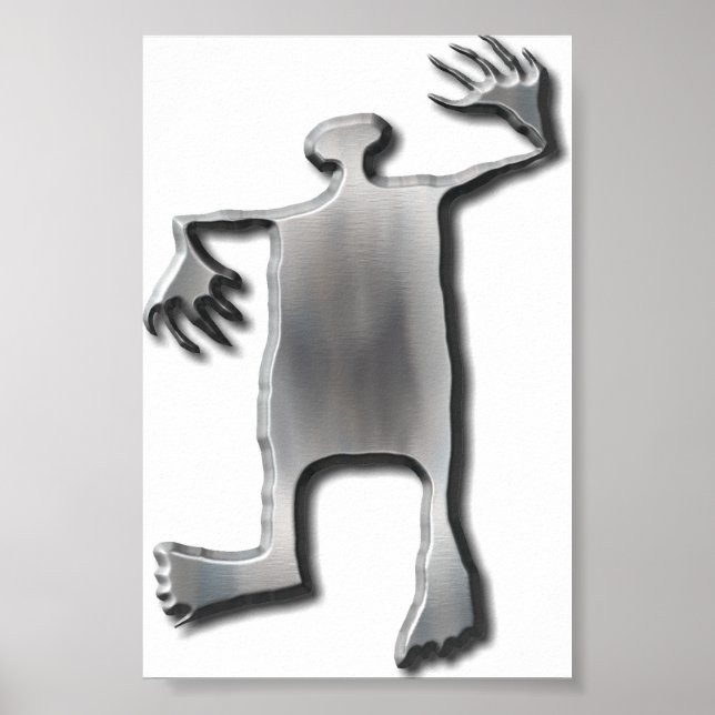 Affiche Dancing Man inox (Devant)