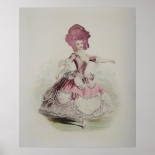 Affiche Dancing Marie Antoinette 24x20"- (Size Options)