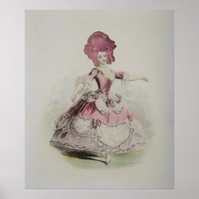 Affiche Dancing Marie Antoinette 24x20"- (Size Options) (Devant)