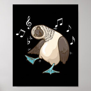 Affiche Dancing S I Bleu-pieds Boo