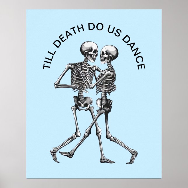 Affiche Dancing Skeleton Couple (Devant)