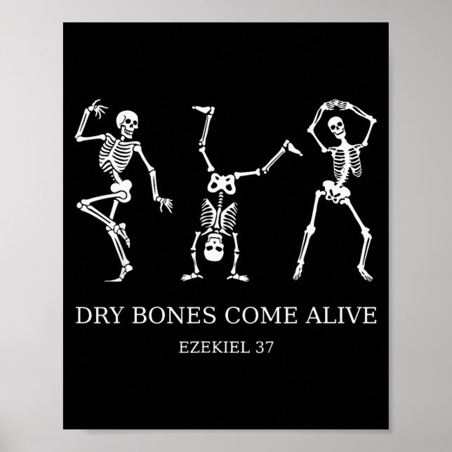 Affiche Dancing Skeleton Dry Bones Come Alive Christian Ha (Devant)
